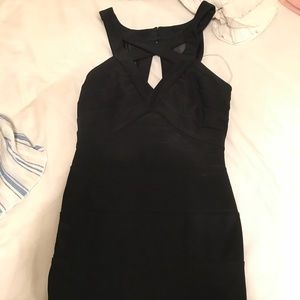 Black Bandaged Bodycon Dress